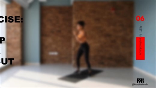 【MrandMrsMuscle】有氧HIIT燃脂高强度塑形训练-居家自用全程站立塑形训练