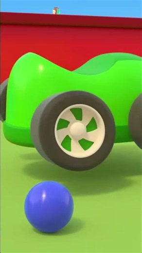 The little cars noticed that the balls needed to be removed & transformed into construction vehicles