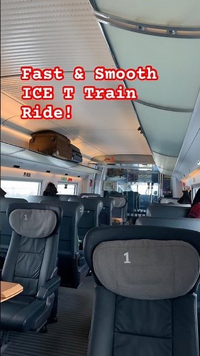 Fast & Smooth Deutsche Bahn ICE T Train Ride!
