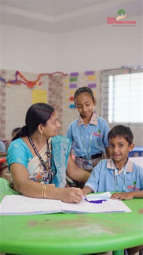 SVIS classrooms—where curious minds meet caring hearts! Our students thrive in an open, nurturing environment, balancing fun and learning with ease. From colorful classroom activities to campus explorations, we ensure education is a joyous journey. #SVIS #BestSchoolInTirupati #SVISclassrooms #StudyAtSVIS #TopReasonsToJoinSVIS #Vidyaniekthan #fun #learning #youngminds #Learn #lead #success #tirupati | Sree Vidyanikethan International School