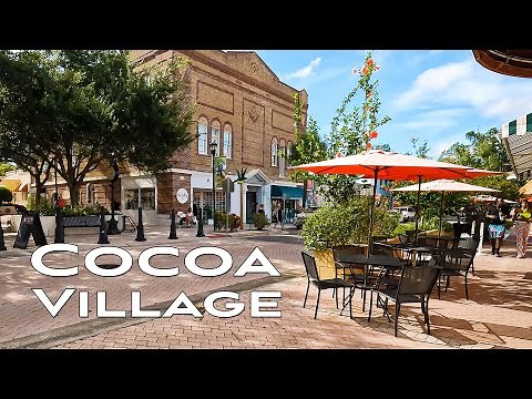 [4K] Walking around Historic Cocoa Village in Cocoa, FL | Space Coast
