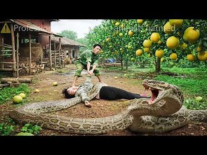 72 Hours of Fear 😱 Giant Python Attacks Girl – Incredible Survival & Escape Story!