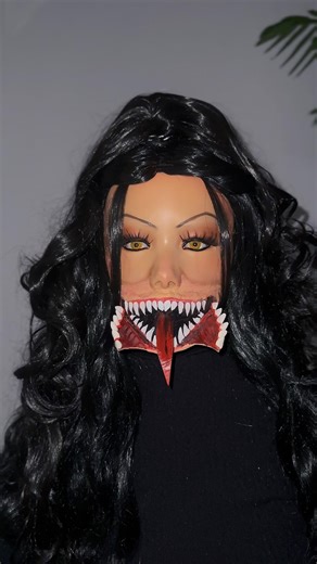 SFX Makeup inspired in Mileena Mortal 🩷 Kombat #makeup #shortvideo #creativemakeup