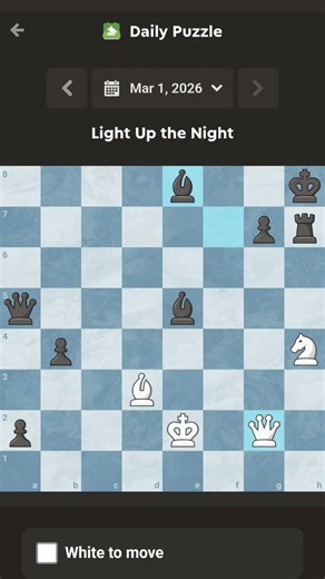 Light Up the Night - Chess.com Daily Puzzle