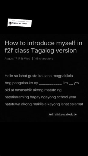 Tagalog Self-Introduction Examples | Introduce Yourself Challenge
