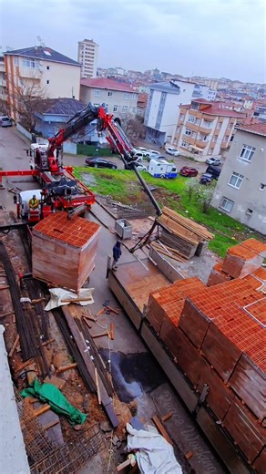 POWERFUL Crane LIFTS Massive Brick STACKS With Ease 🏗️