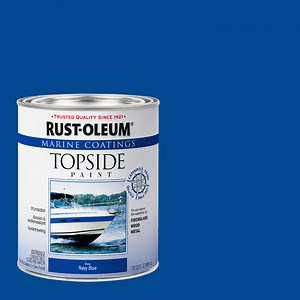 Navy Blue, Rust-Oleum Marine Coatings Topside Gloss Paint-396958, 1 qt