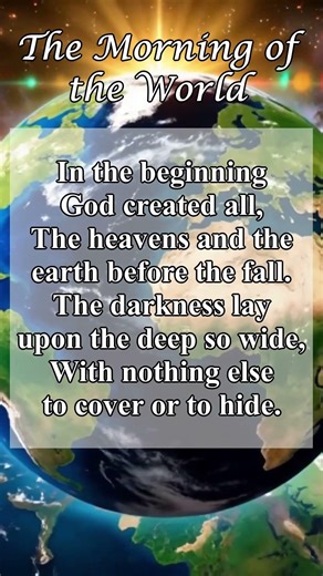 The Morning of the World Verse 1