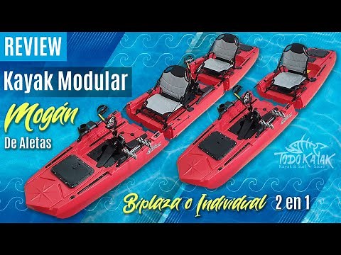 Kayak desmontable Mogán. (Pedalera de aletas)