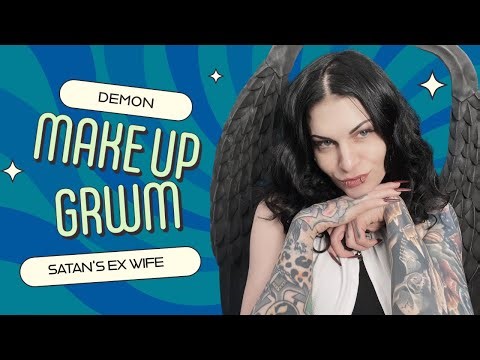 GRWM Satan's Ex-Wife #comedylivestream #demon #occultcomedy #makeuop #tarotreader