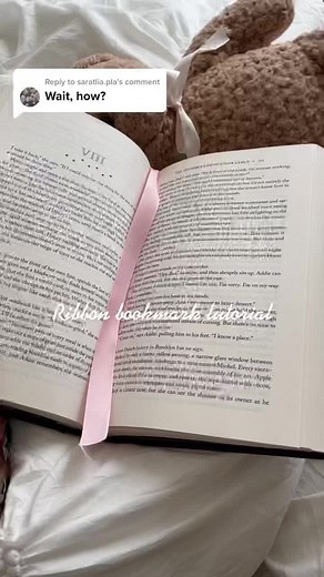 How to Add a Ribbon Bookmark to Your Book | Booktok Tutorial