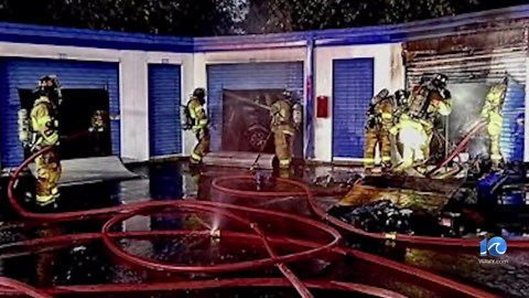 Fire damages VB storage units