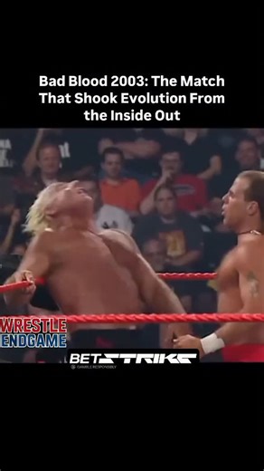 wrestlendgame on Instagram: "This is the turning point nobody talks about. ⚡️ Bad Blood 2003 wasn’t just HBK vs. Ric Flair—it was the night the heart of Evolution cracked. Flair walked in as the enforcer of the most dominant faction in WWE… and walked out exposed. When HBK dropped him with Sweet Chin Music, it sent one message loud and clear: the Nature Boy couldn’t keep up with the new era anymore. This is the match that rewrote the Evolution timeline. If you think you know the story, this is t