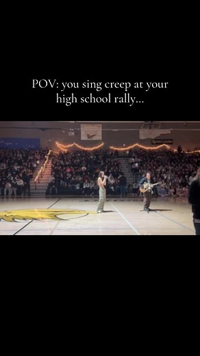 Singing Creep at High School Rally Performance
