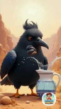 The Clever Crow 🐦 | Short Moral Story for Kids | Intelligence Solves Problems