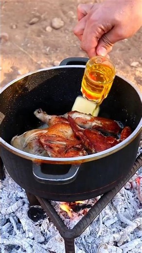 Cooking Persian Spiced Chicken in Nature – Fast & Easy | Quick Iranian Chicken Recipe in the Wild 🍗🌿