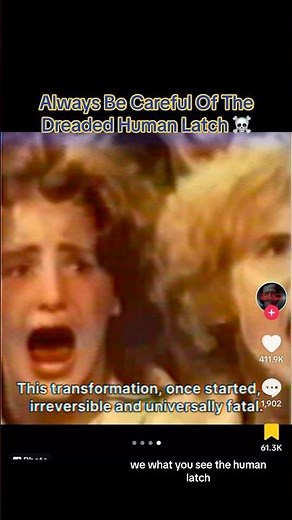 Always Be Careful Of The Dreaded Human Latch ☠️ #creepy