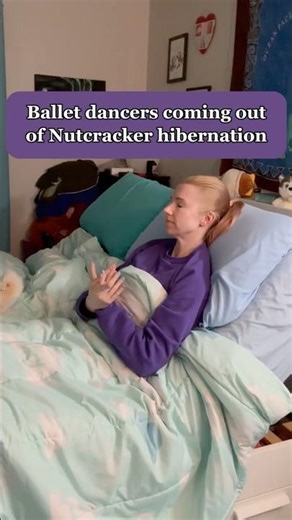 Ballet dancers waking up from Nutcracker hibernation 😴🩰