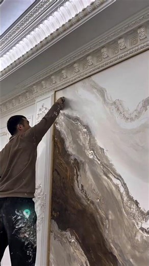 Stop❌ Design your walls with Simple White Color🖐️ Instead Try This✅ #epoxyresin #interiordesign