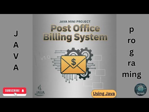 Post Office Billing system using java programming language. || Learn java development .