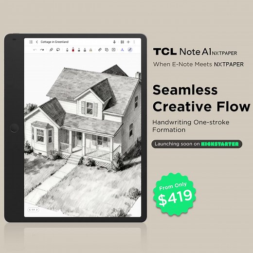 TCL Note A1 NXTPAPER — Where eNote meets NXTPAPER for a lag-free, ghost-free, true paper reading and writing experience. Full-color display combined with the AI Toolbox delivers a smooth, efficient workflow for focus and immersion. ✅Crystal Shield Glass - AG / AF / AR Coating ✅AI Toolbox ✅T-Pen Pro - Instant Response, Zero Ghosting ✅True Tone Display - 16.7 million colors ✅Octa Microphones Array | TCL Mobile