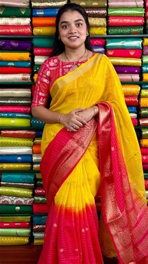 Fancy Silk Zari Checks Tie & Dye Saree I Wholesale Shop I‪@RKCOLLECTIONSIN‬