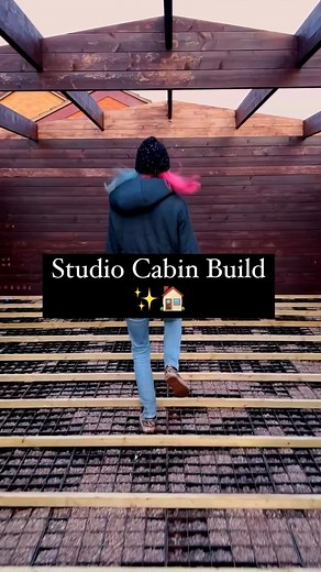 Building something special 👀🔨🛖 #studio #studiobuild #diy #cabin #diyprojects #musician #songwriter #timelapse #britishweather | Emma McGann