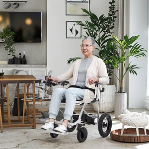 [Hot Item] Caremoving Handcycle Power Electric Light Weight Wheelchair Folding Aluminum Motorized Wheelchair