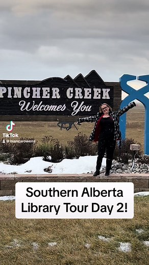 Pincher Creek Library Book Launch event! and supper with my mom at an amazing sushi restaurant in town, Soo Sushi 👌 Thank you to the Pincher Creek Library for the warm welcome and the lovely card! We had a blast ☺️ #pinchercreek #pinchercreekalberta🇨🇦 #alberta #southernalberta #canada #booktok #biancarowena