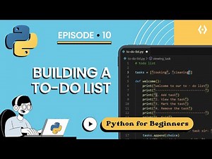 Python To-Do List Project for Beginners 2025 | Build Your First Python Project Step by Step (Ep 10)