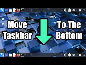 How to Move Taskbar to The Bottom Kali Linux