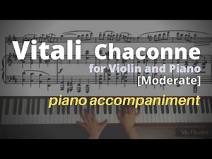 Vitali - Chaconne in gm for Violin and Piano: PIano Accompaniment [Moderate]