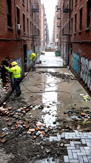 Trash to Treasure: The Most Satisfying Alley Transformation! ✨🌆