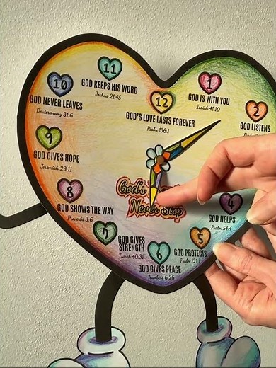 Clock Bible Craft, Sunday School Activity, Christian Printable Kids