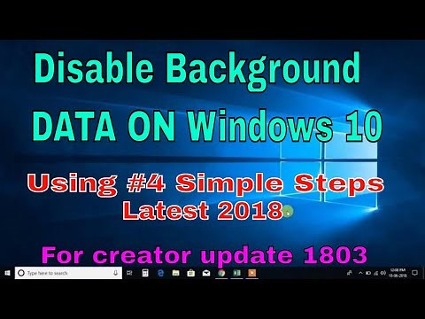Disable background Data Uses on windows 10 using 4 easy steps.