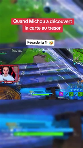 Quand Michou découvre la carte au trésor dans Fortnite
