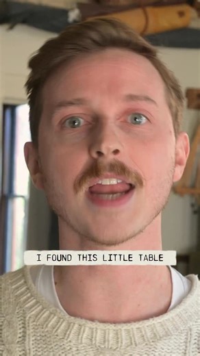 3K views · 189 reactions | Giving this $15 thrifted table a wood inlay effect with just iron on veneer banding! #furnitureflip #woodinlay #irononveneer #diy #vintagestyle #upcycle | Andrew Harper | Facebook