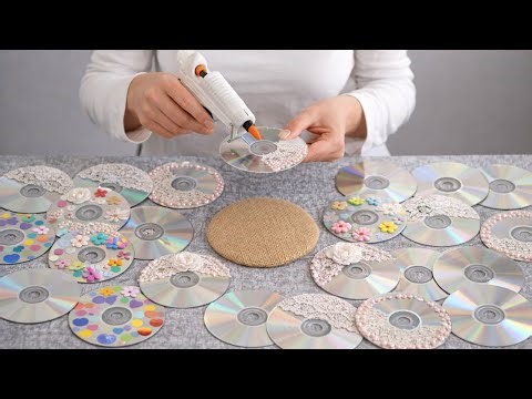 Don’t Throw Away Old CDs |Old CDs Turned Into Beautiful Home Decor ✨| Genius DIY Idea