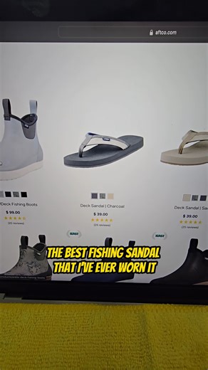 This Deck Sandal by AFTCO is the most comfortable product I have ever worn! The AFTCO Deck Sandals are ideal for anglers seeking durability, comfort, and style in one package. They boast a PU leather upper strap and a recycled polyester cushion back strap for added comfort. The ultra-comfortable footbed features a slip-resistant, non-marking outsole that provides a better grip on wet surfaces. #sandal #aftco #fishing | Your Saltwater Guide