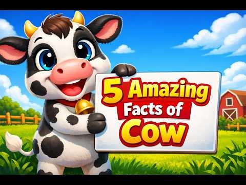 5 Amazing Facts About Cows | Interesting Cow Facts | Animal Facts | FactZoo