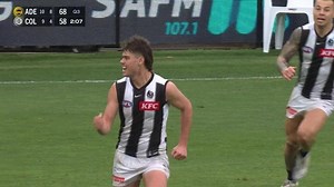 Carmichael comes up clutch in beautiful first major