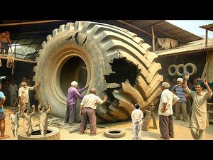 Caterpillar Loader Tire Explodes in Action! | Unbelievable On-Site Fix