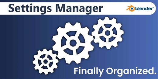 Settings Manager - 環境設定やアドオン有効状態などをプロファイル保存し管理＆切り替えが可能なBlenderアドオンが登場！2023年12月10日まで使える20%OFFクーポンも配布中！