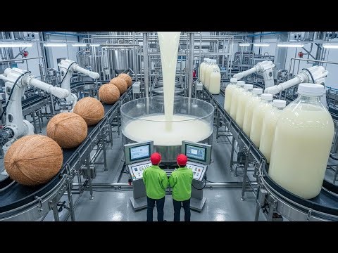 How is Coconut Juice produced Fruit Juice Proces