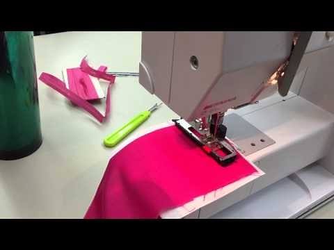 How to sew on a button hole on Bernina 230