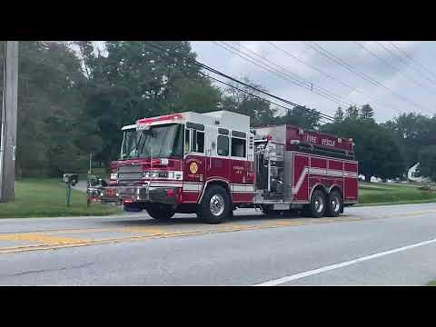 West brandywine township 2 alarm tanker task force response and water shuttle operation video