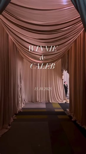 JessieZhou_Design on Instagram: "A ballroom-style wedding brings together luxury and romance in the most effortless way. Using a warm, low-saturation palette of champagne, blush, and ivory, the space feels soft, refined, and beautifully inviting from the moment guests step in. Flowing drapery becomes the soul of the design. From the ceremony backdrop to the bridal table, every sweep of fabric softens the room’s geometry, adds depth, and creates a graceful sense of movement. For a bride who adore