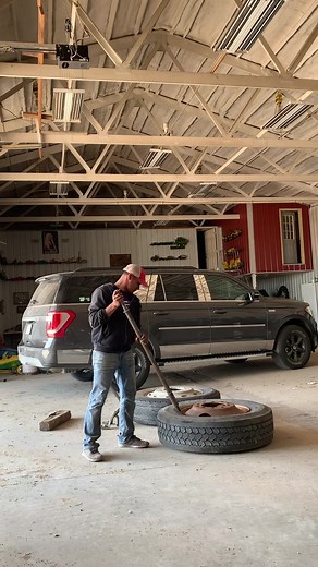 Removing a semi-trailer truck the easy way 😉 #fyp #nebraska #farmlife