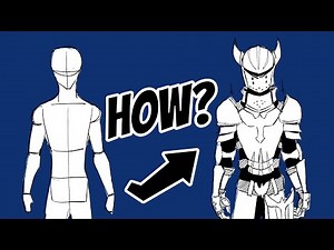 How to Draw Medieval Armor Character - Step by Step Beginner Tutorial