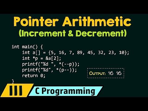 Pointer Arithmetic (Increment & Decrement)